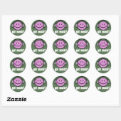 STICKER ROND GOT MUSIC SMILE (Feuille)
