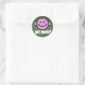 STICKER ROND GOT MUSIC SMILE (Sac)