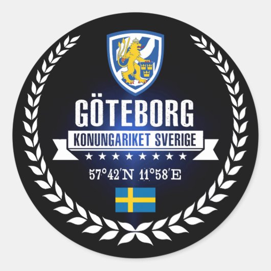 Sticker Rond Göteborg (Devant)