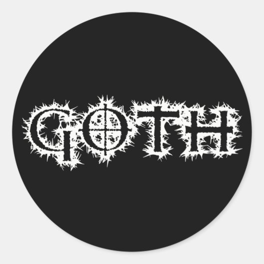 Sticker Rond Goth (Devant)