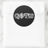 Sticker Rond Goth (Sac)