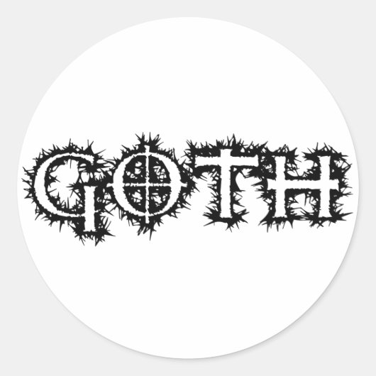 Sticker Rond Goth (Devant)