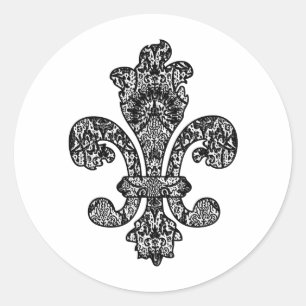 Sticker Rond Goth noir et blanc