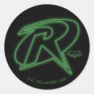 Sticker Rond Gotham Knights Robin Logo