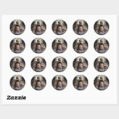 Sticker Rond Gothic Baby Shower Halloween (Feuille)