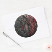 Sticker rond gothique (Enveloppe)
