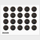 Sticker Rond Gothique Épouvantable Halloween (Feuille)