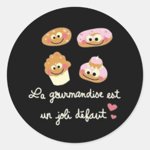 Sticker Rond Gourmandise