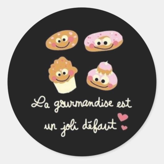 Sticker Rond Gourmandize (Devant)