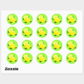 Sticker Rond Gouttes de citron (Feuille)