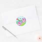 Sticker Rond gouttes de pluie (Enveloppe)