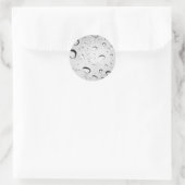 Sticker Rond gouttes de pluie sur verre (Sac)
