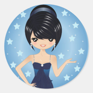 Sticker Rond Gown du soir