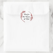 Sticker Rond Grace De Dieu Récupération Slogan Inspirationnel D (Sac)