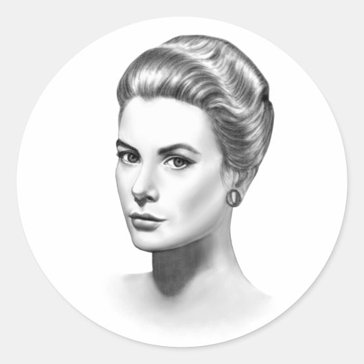 Sticker Rond Grace Kelly (Devant)