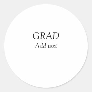 Sticker Rond Grad simple graduation minimale élégante typo mode