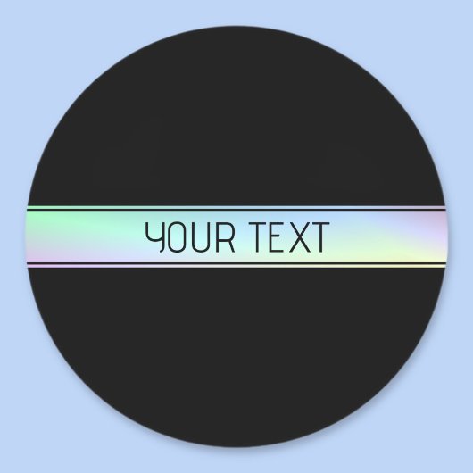 Sticker Rond Gradient coloré moderne et texte modifiable