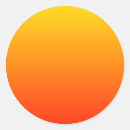 Sticker Rond Gradient ensoleillé (Devant)