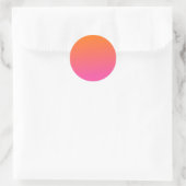 Sticker Rond Gradient orange et rose (Sac)