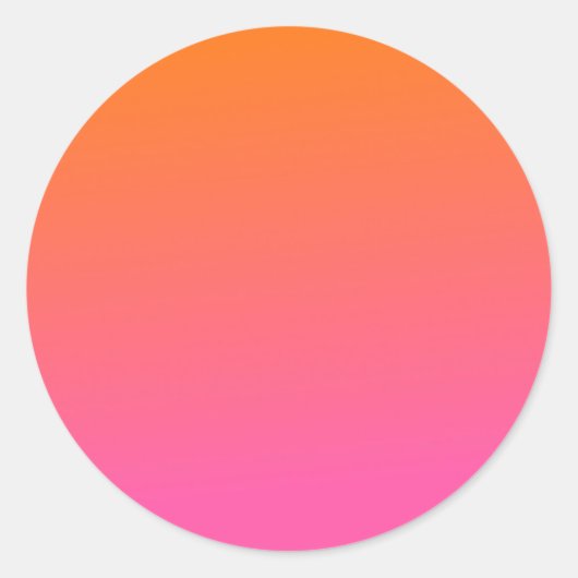 Sticker Rond Gradient orange et rose (Devant)