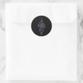 Sticker Rond Gradient Unalome (Sac)