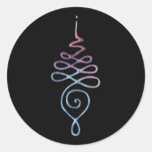 Sticker Rond Gradient Unalome (Devant)