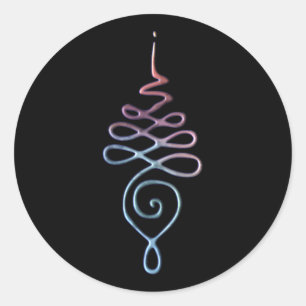 Sticker Rond Gradient Unalome
