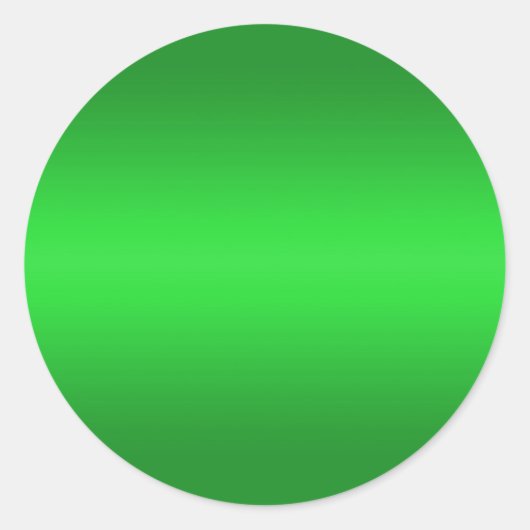 Sticker Rond Gradient vert brillant - Emerald Greens Modèle B (Devant)
