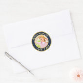 Sticker Rond Graduate 2024 Photo personnalisée (Enveloppe)