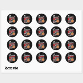 Sticker Rond Graduate Senior Class 2024 Graduation Basketball P (Feuille)