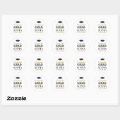 Sticker Rond Graduation 2026 Personalized Congrats Grad (Feuille)