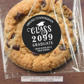 Sticker Rond Graduation Classe élégante Année Couleur personnal