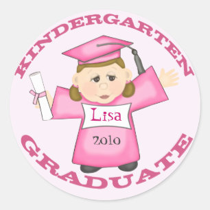 Sticker Rond Graduation de la maternelle