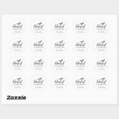 Sticker Rond graduation de la phanarcie noire simple (Feuille)