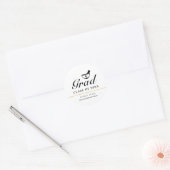 Sticker Rond graduation de la phanarcie noire simple (Enveloppe)