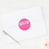 Sticker Rond Graduation de peinture Hot Pink (Enveloppe)