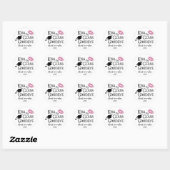 Sticker Rond Graduation Funny KISS MON CLASSE GOODBYE Nom (Feuille)