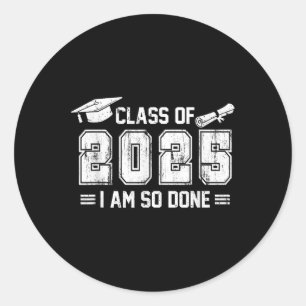 Sticker Rond Graduation Hommes Femmes Chemise Correspondant Cl