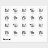 Sticker Rond Graduation Party Modern Trendy Next Chapter (Feuille)