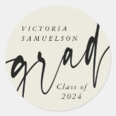 Sticker Rond Graduation personnalisée des couleurs (Devant)