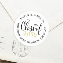 Graduation Script moderne Classic Gold Noir