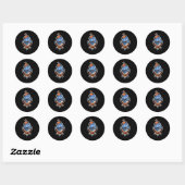 Sticker Rond Graffiti Bones (Feuille)