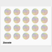 Sticker Rond Graffiti cool Pastel Sur Carrelage De Mosaïque Joy (Feuille)
