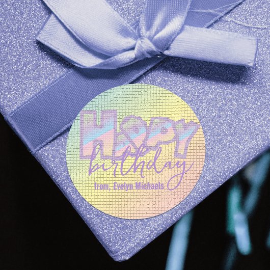 Sticker Rond Graffiti cool Pastel Sur Carrelage De Mosaïque Joy