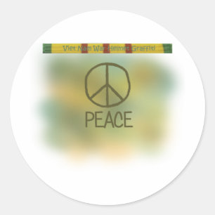 Sticker Rond Graffiti de casque de guerre du Vietnam