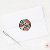 Sticker Rond graffiti funky (Enveloppe)