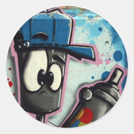 Sticker Rond Graffiti suisse (Devant)