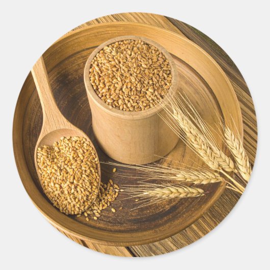 Sticker Rond Grain (Devant)