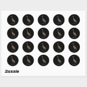 Sticker Rond Graine de Sandhill (Feuille)
