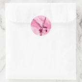 Sticker Rond Graine rose (Sac)